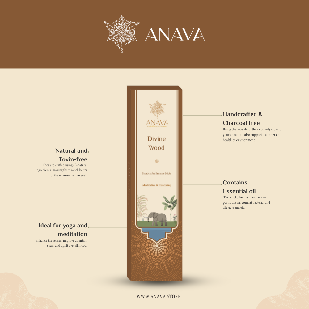 Divine Wood Incense Sticks – Sandalwood Soulful & Spiritual Aroma