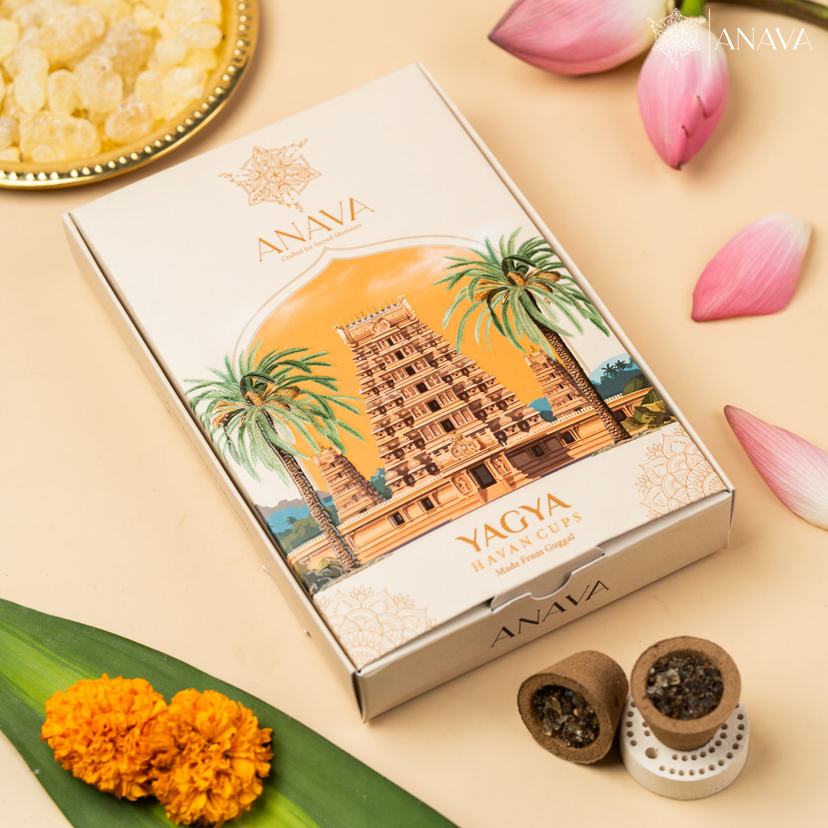 Yagya Havan Cups-Pure extract of Guggal for Holy Rituals