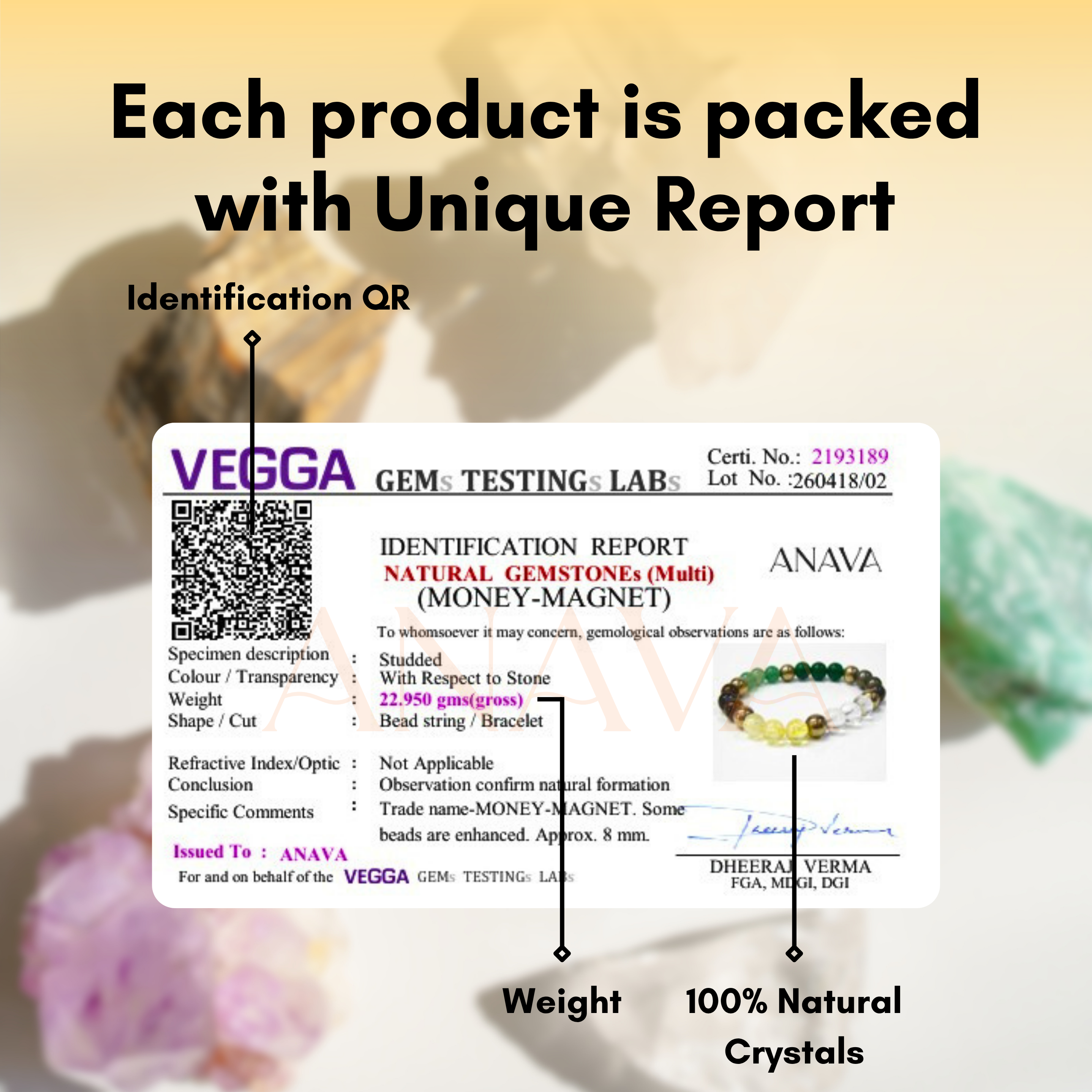 Dhan Yog Premium Bracelet| Money Magnet | Lab Certified