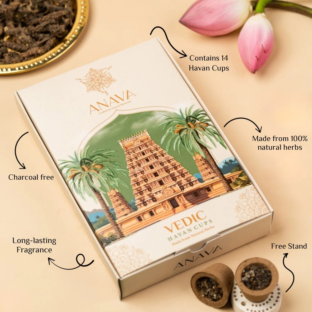 Vedic Havan Cups-Pure Natural Herbs-Pure Aromatherapy