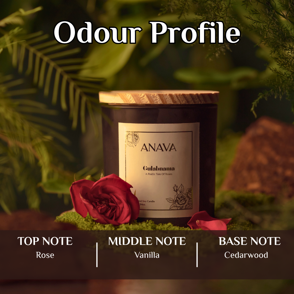 Gulabnama – A Poetic Tale of Roses- Soy Wax Candle