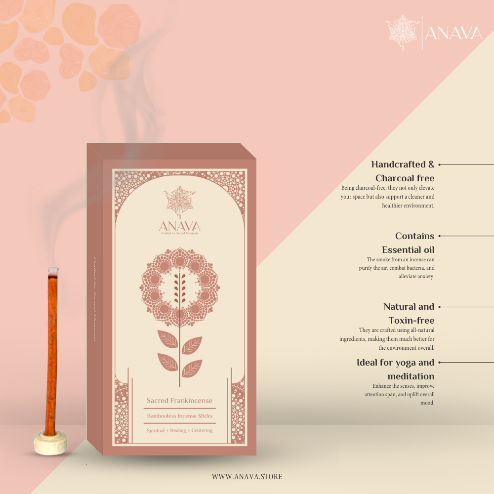 Sacred Frankincense Bambooless Incense Sticks-Aroma of Calm