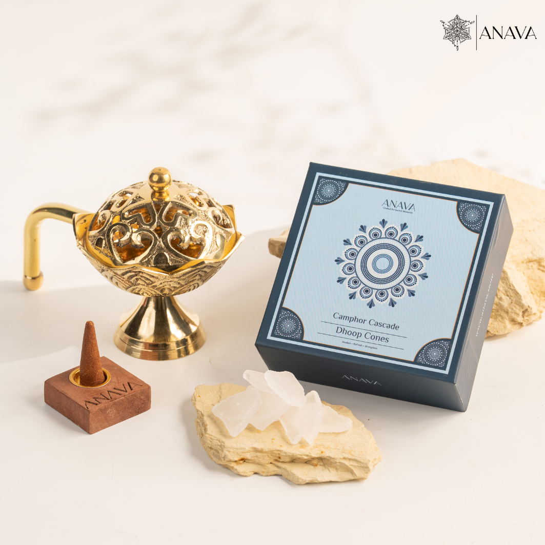 Lotus Dhoop Burner with cone combo-Awaken your Senses