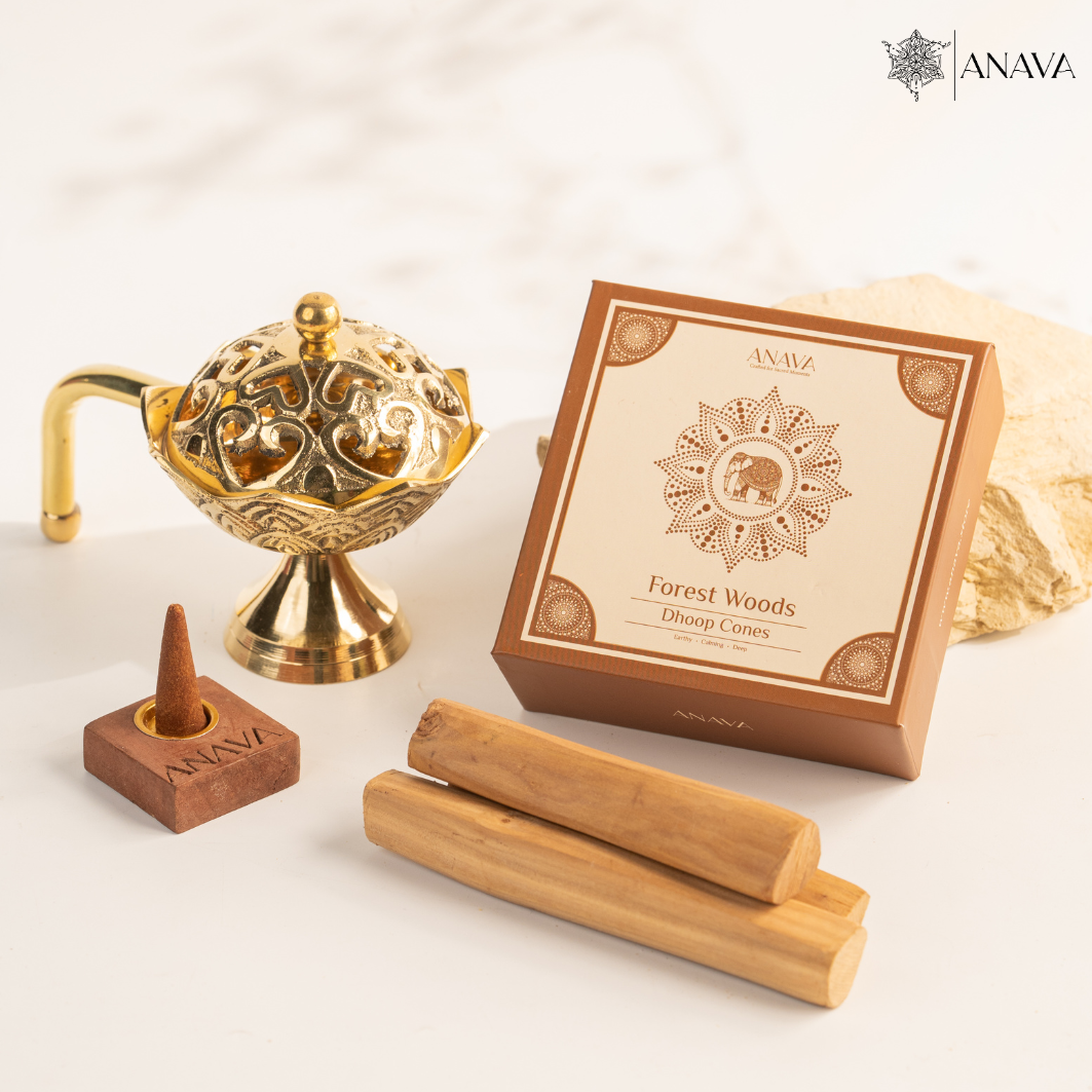 Lotus Dhoop Burner with cone combo-Awaken your Senses