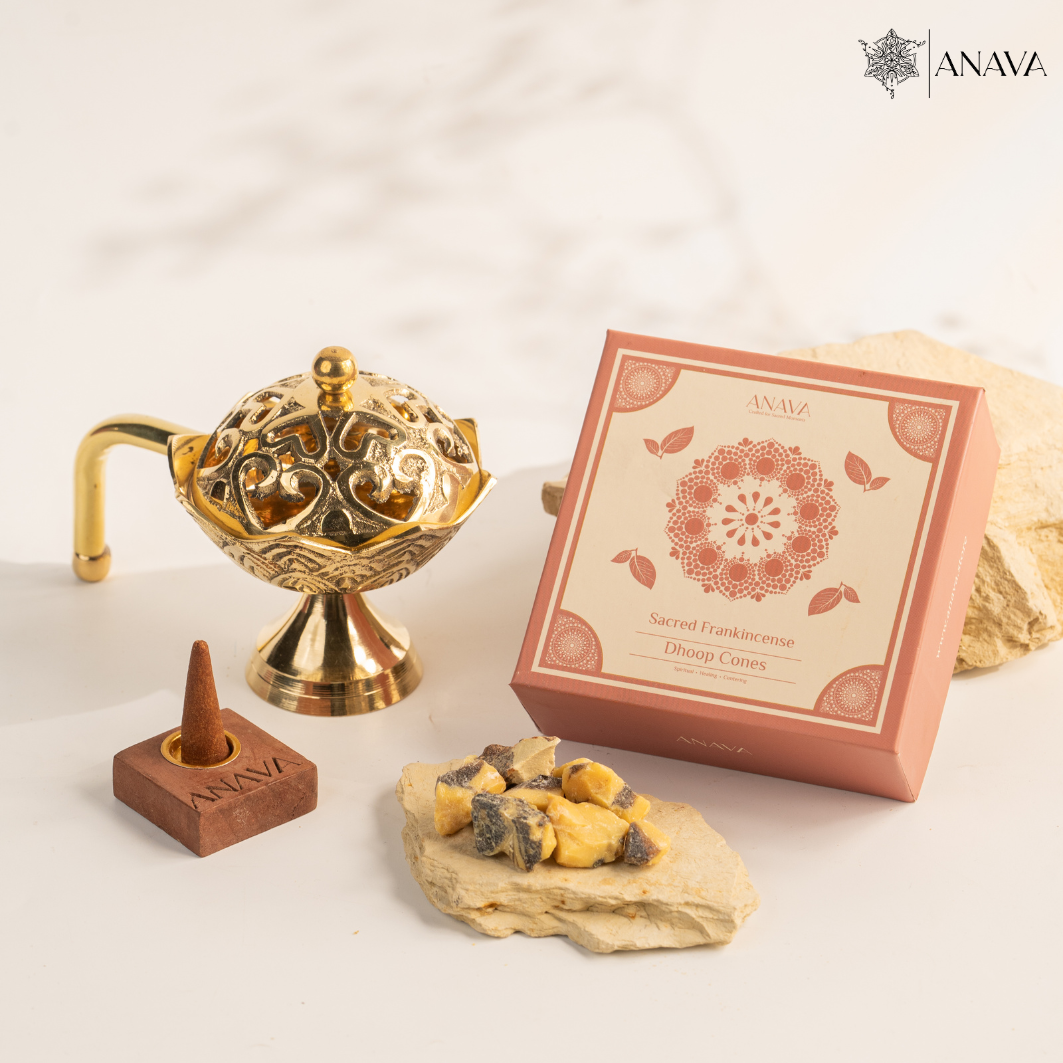 Lotus Dhoop Burner with cone combo-Awaken your Senses
