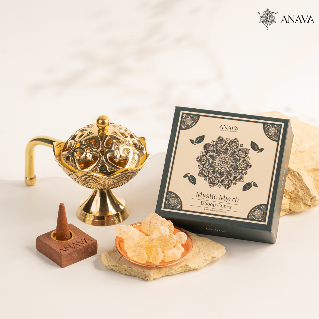 Lotus Dhoop Burner with cone combo-Awaken your Senses