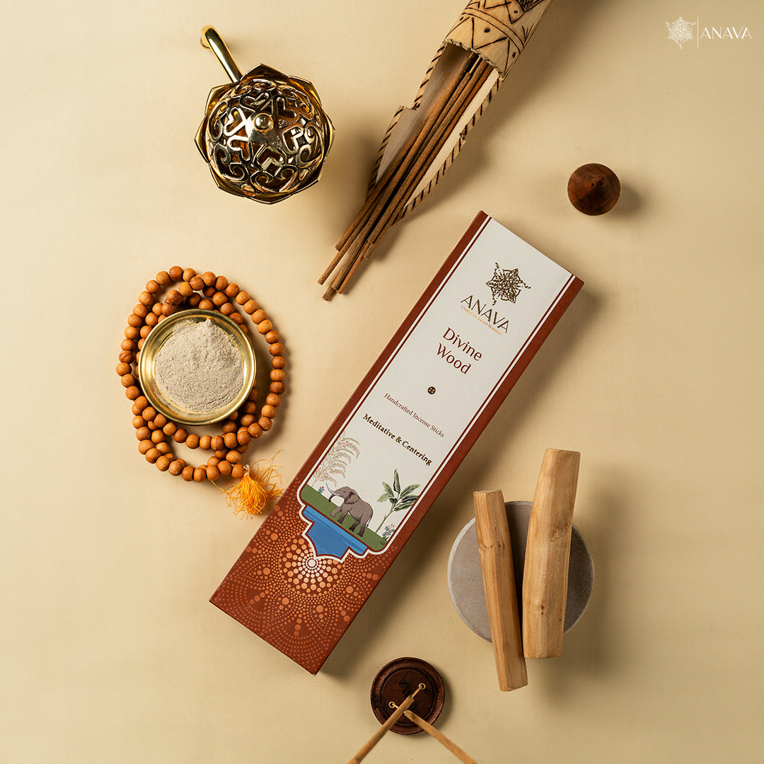 Divine Wood Incense Sticks – Sandalwood Soulful & Spiritual Aroma