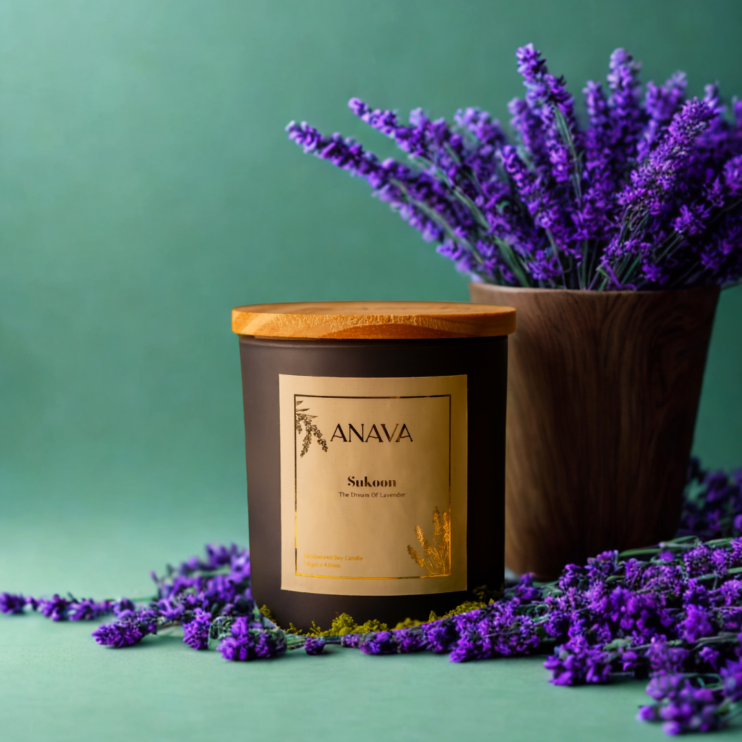 Sukoon – The Dream of Lavender- Soy Wax Candle