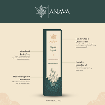 Mystic Myrrh Incense Sticks – Ancient Yoga &amp; Meditation Aroma