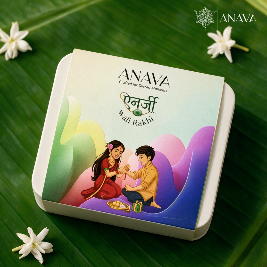 Aventurine &amp; Rose Quartz Thread Band Rakhi Duo | For Bhaiya &amp; Bhabhi