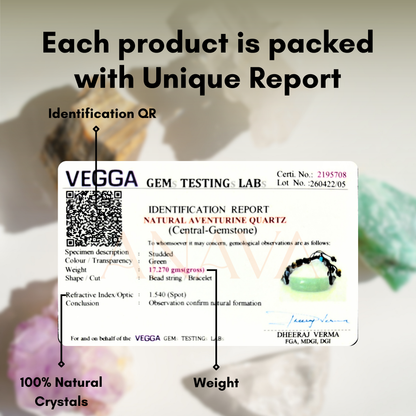 Verdant Aventurine Bar &amp; Shield Band | Handcrafted with Hematite &amp; Multi-Stone Accents | Lab Certified