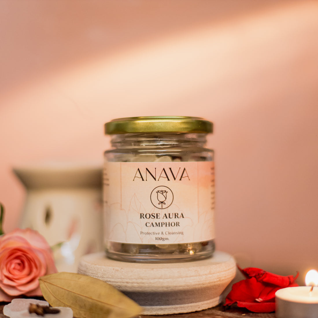 Rose Aura Camphor Blend – A Fragrance of Love &amp; Purity