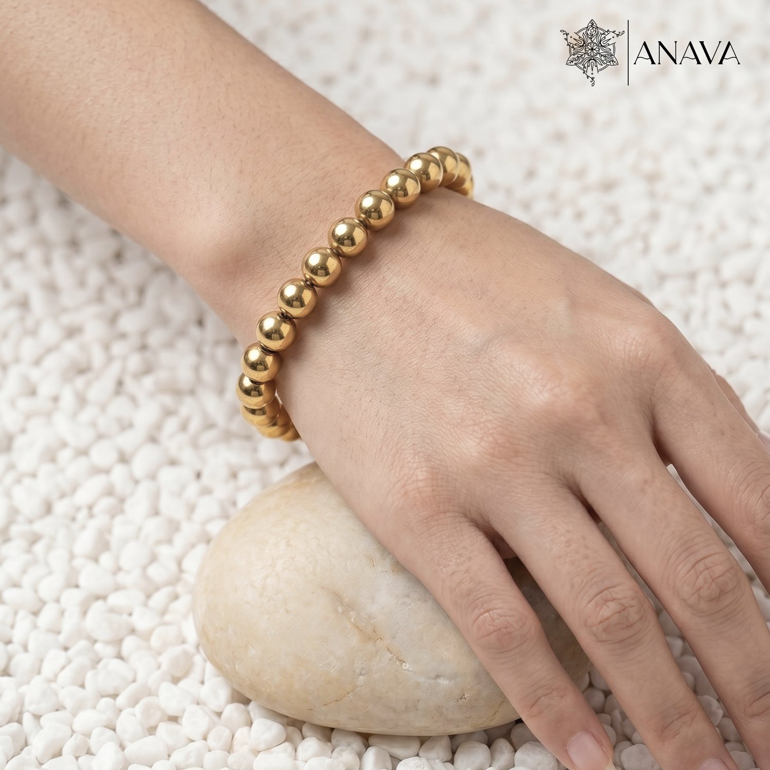 Dhan Labh Bracelet| Golden Hematite Spheres| Lab Certified