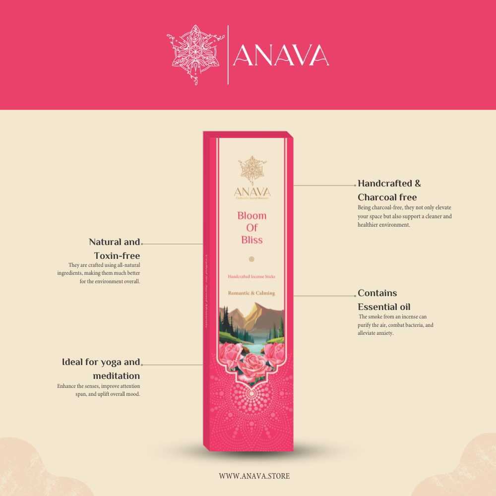 Bloom of Bliss Incense Sticks – Inhale Pure &amp; Joyful Aroma