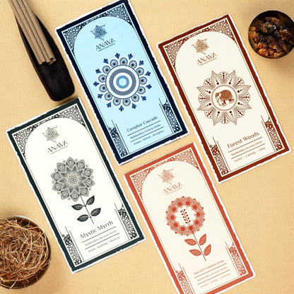Nirvana Essence Set Bambooless Incense Sticks – Blend of Flavors