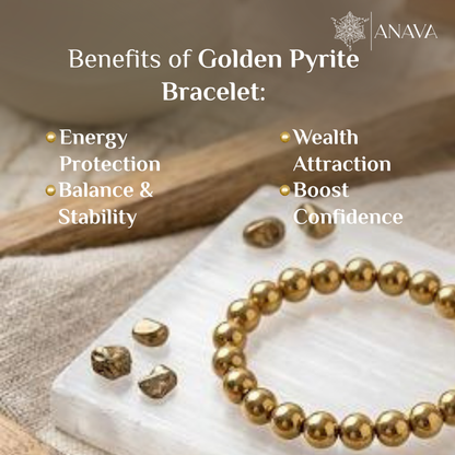 Dhan Labh Bracelet| Golden Hematite Spheres| Lab Certified