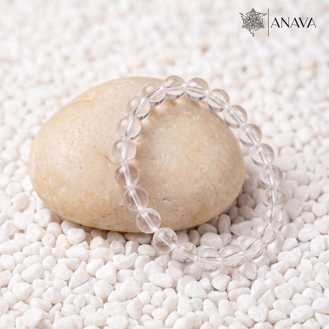 Luminescent Clear Quartz Bracelet | Dhanya Laxmi(Sphatik) | Lab Certified