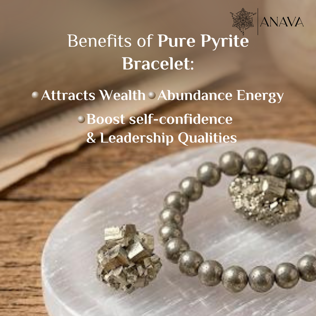 Pure Wealth Pyrite Bracelet | Attract Wealth(Money Magnet)| Lab Certified