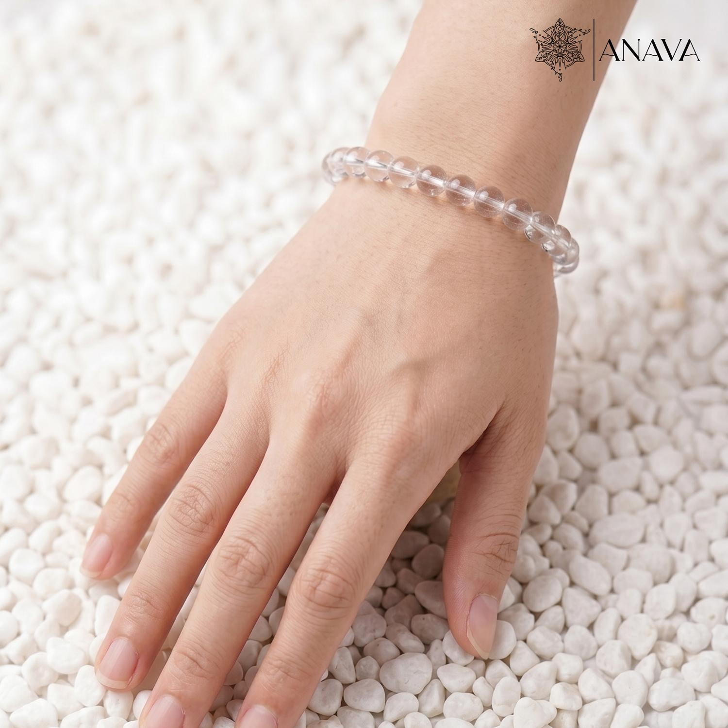 Luminescent Clear Quartz Bracelet | Dhanya Laxmi(Sphatik) | Lab Certified
