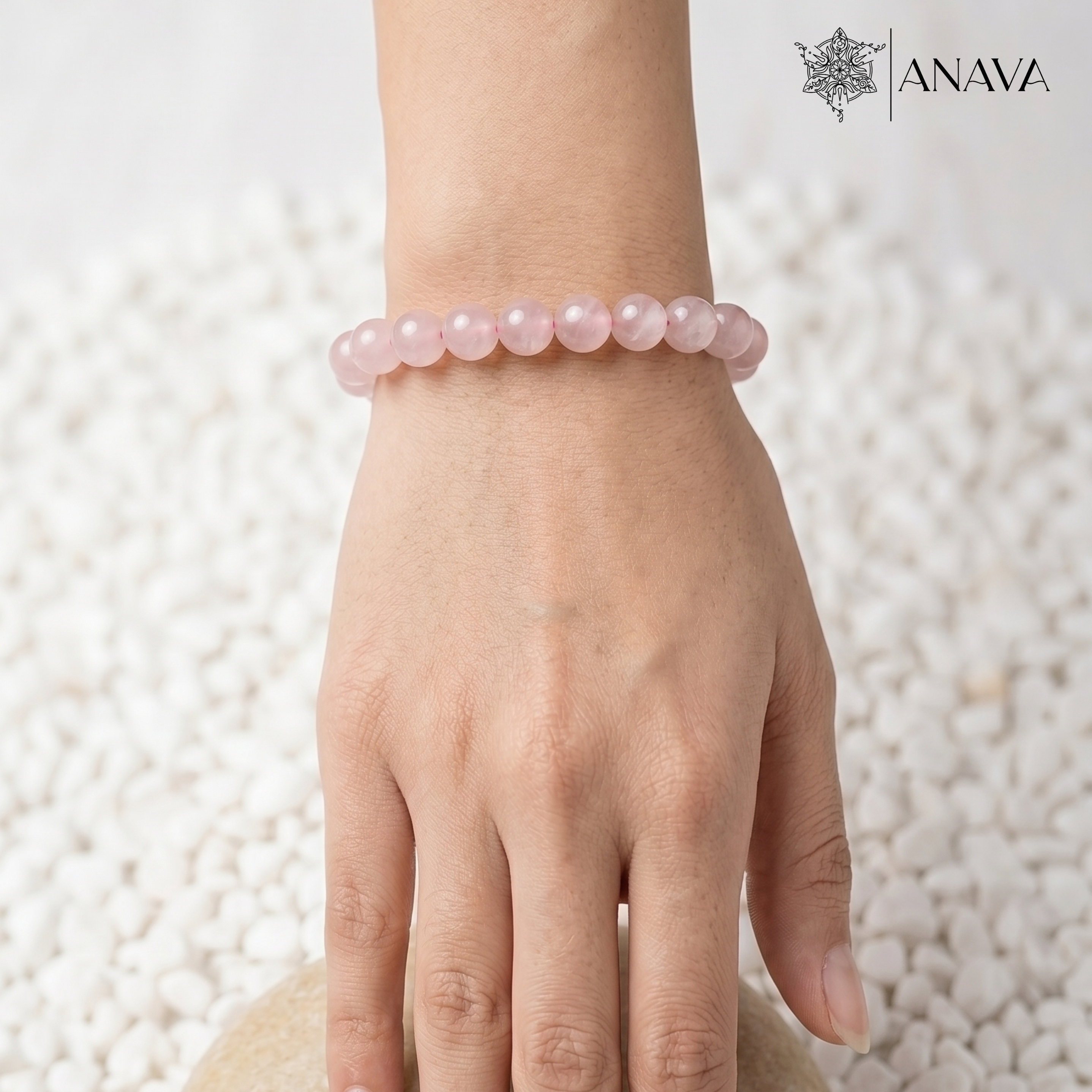 Rose Quartz Heart-Opener Bracelet | Magnetize Love &amp; Connection| Lab Certified