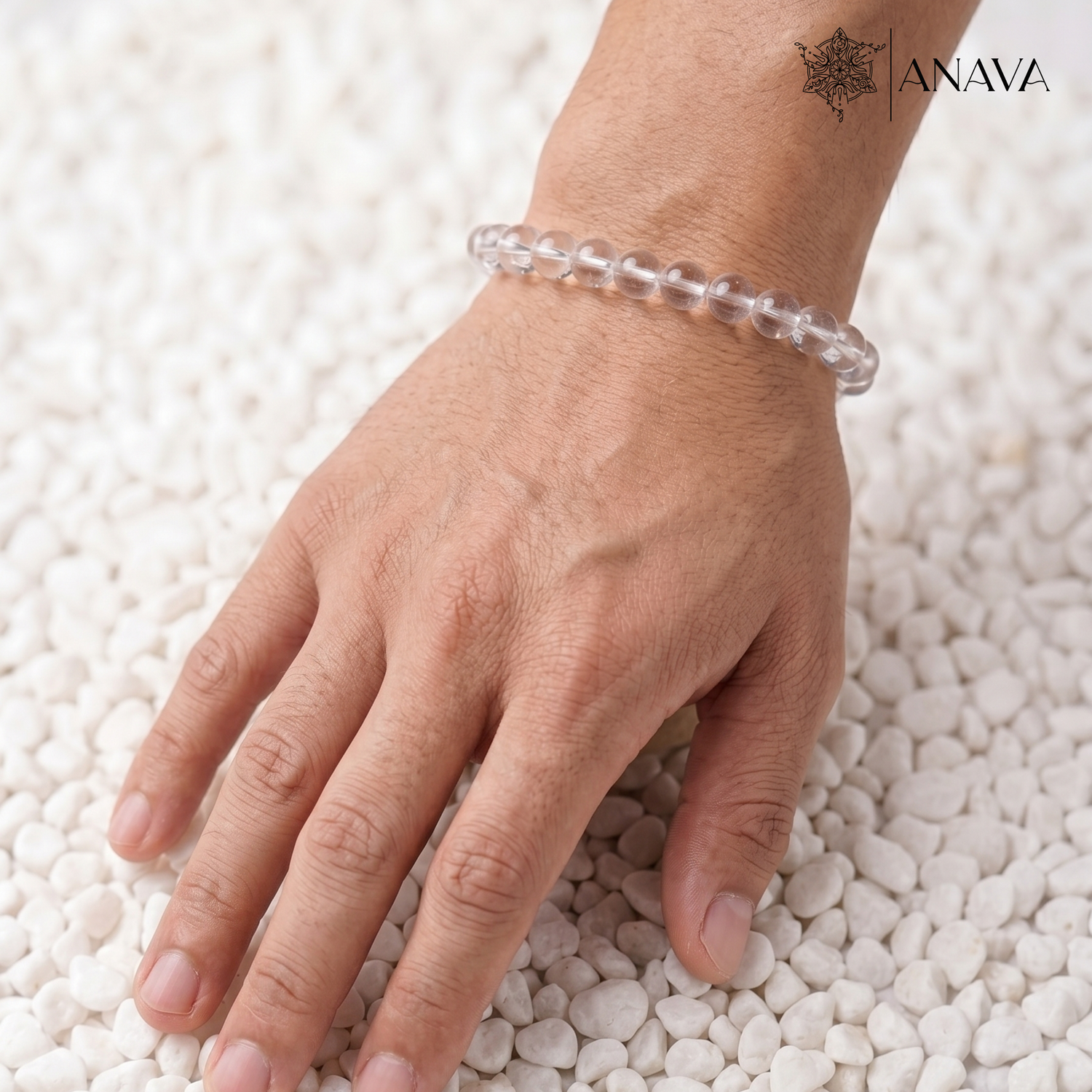 Luminescent Clear Quartz Bracelet | Dhanya Laxmi(Sphatik) | Lab Certified