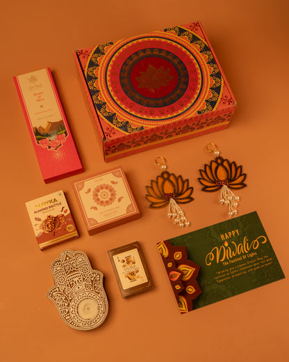 Hamsa Gift Box – Light, Fragrance &amp; Festivity in One