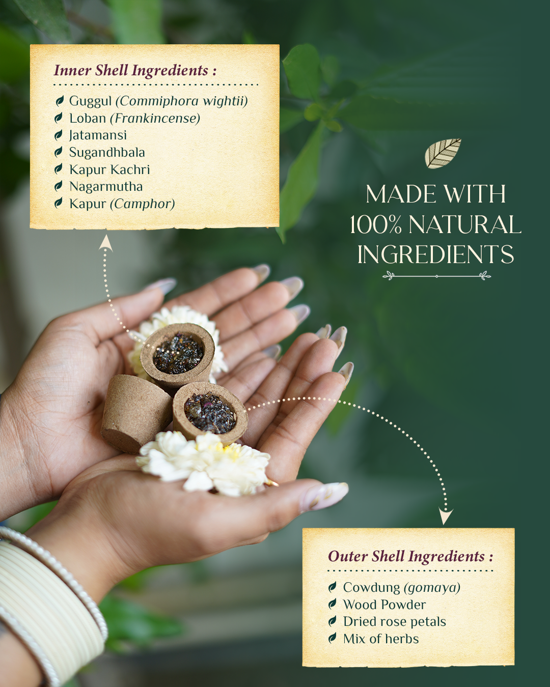 Vedic Havan Cups – Single Pack (14 Cups + 1 Free Stand)