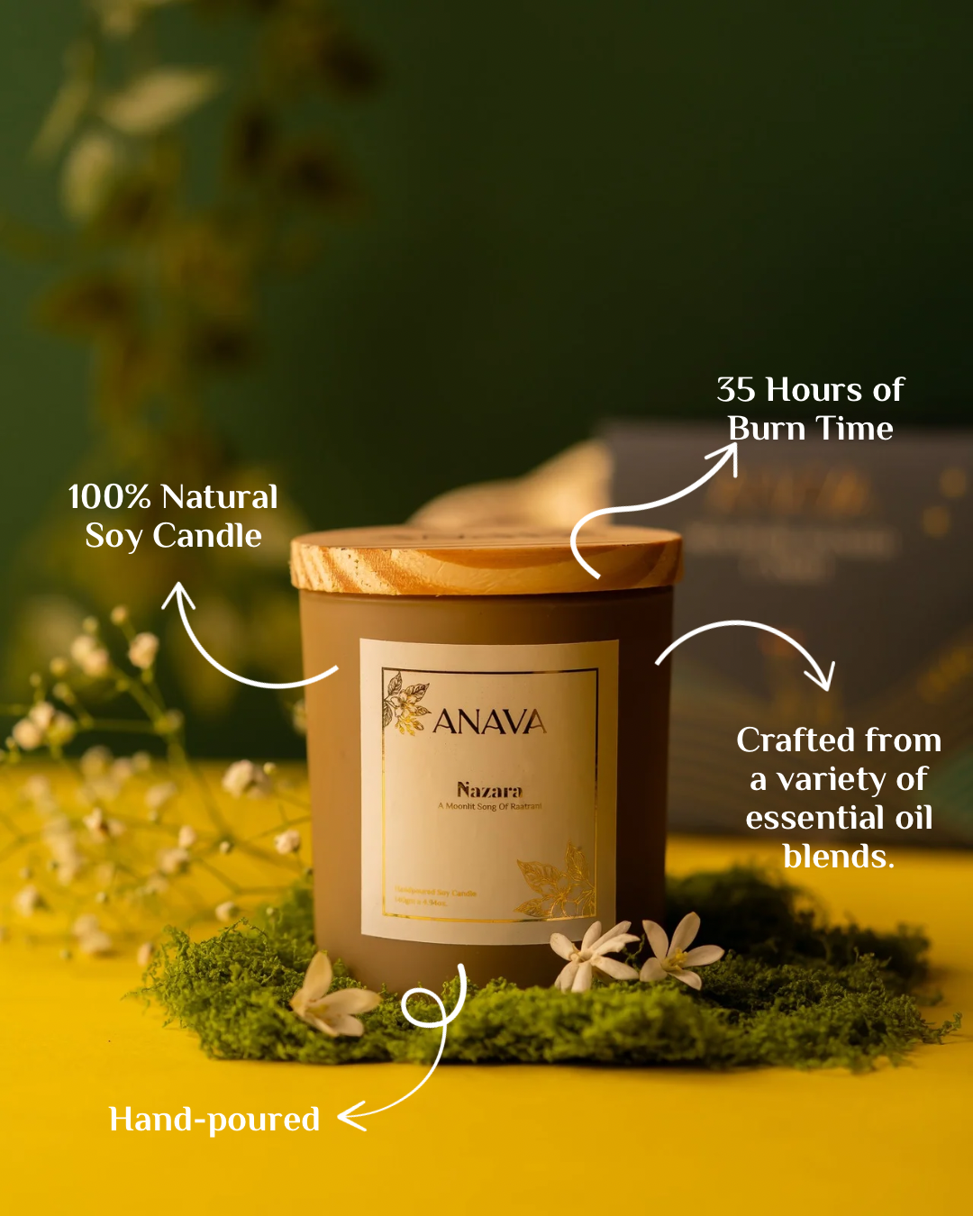 Nazara – A Moonlit Song of Raatrani- Soy Wax Candle- 140gm