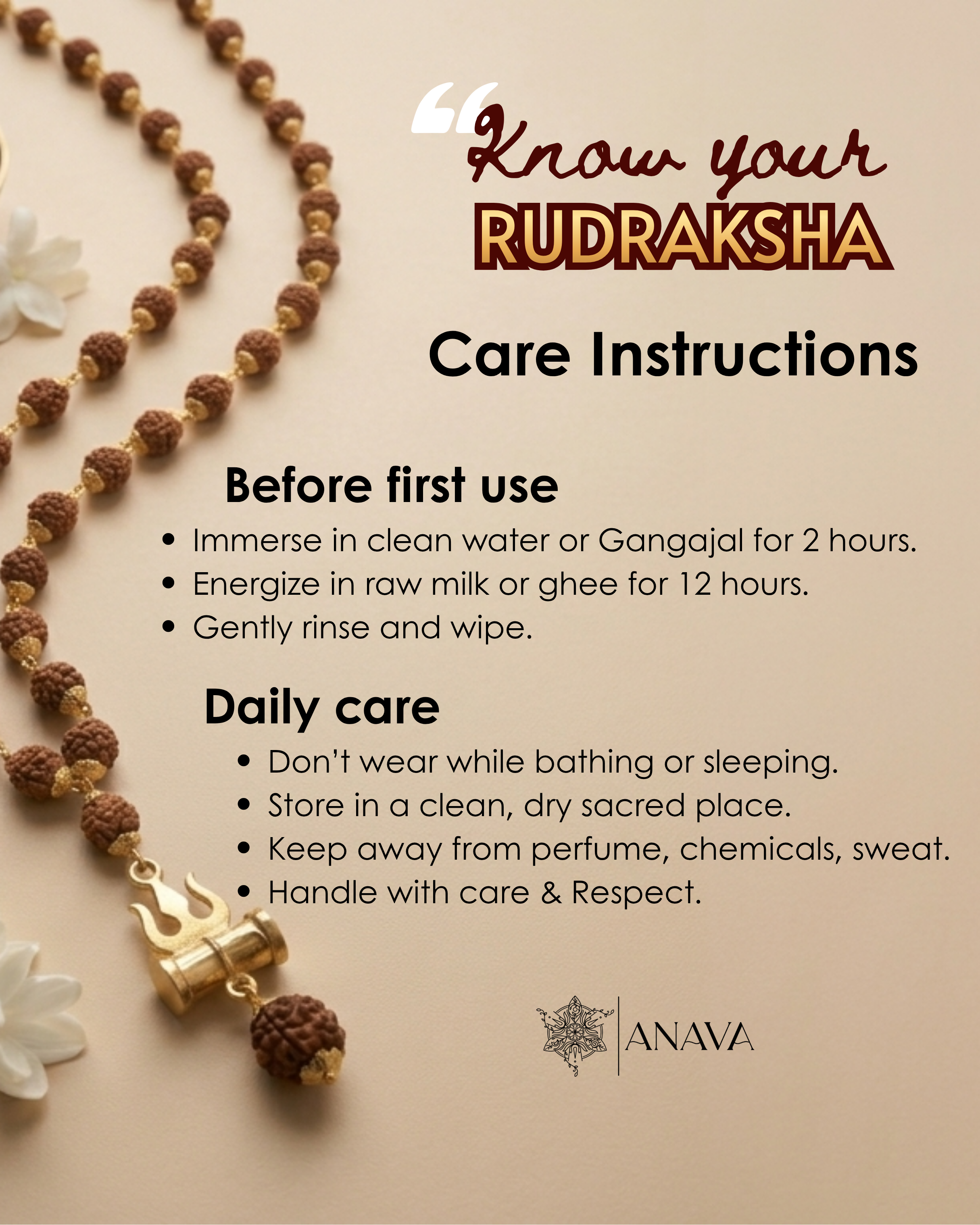 Free 5-Face Rudraksha Mala