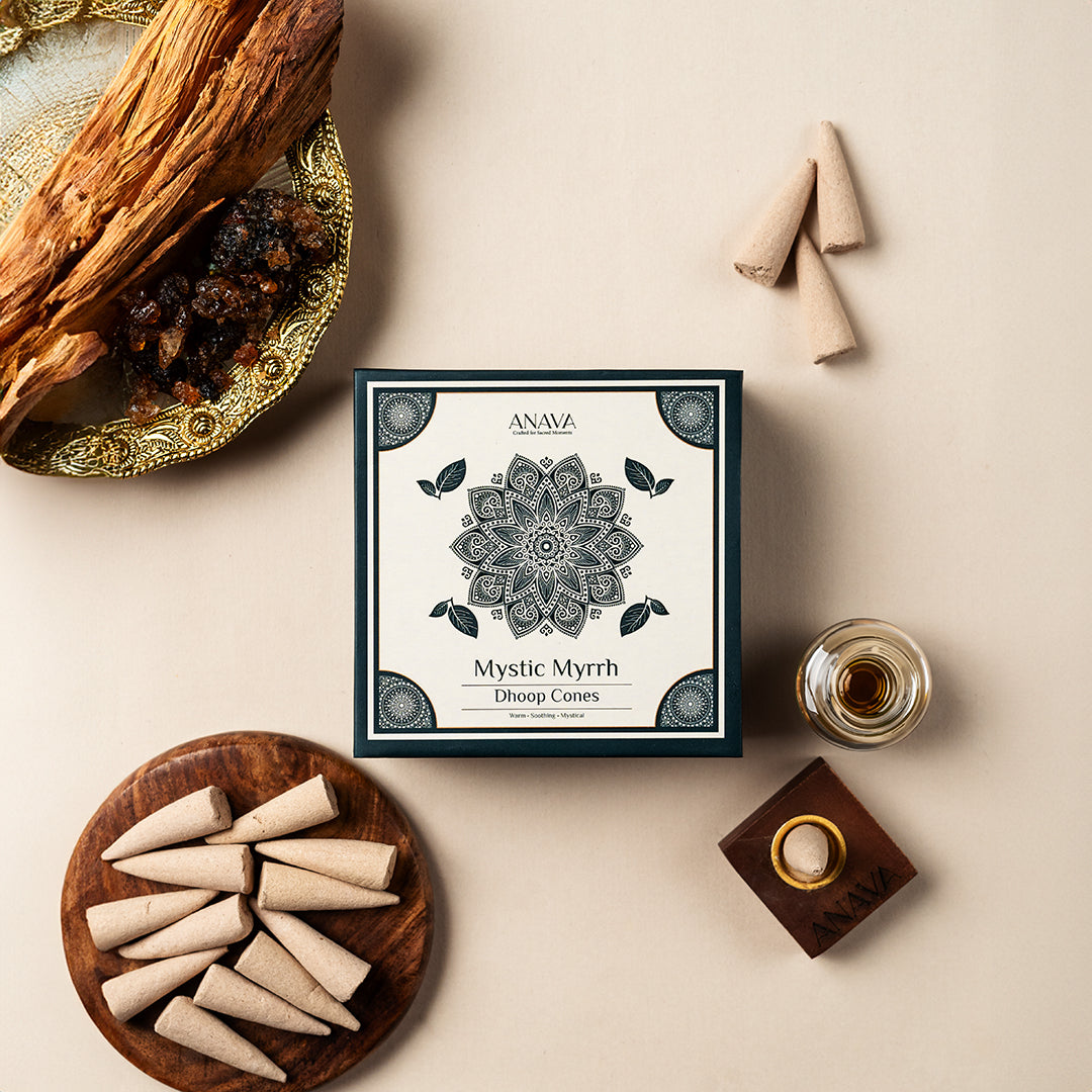 Mystic Myrrh Dhoop Cones – Captivating &amp; soothing Scent