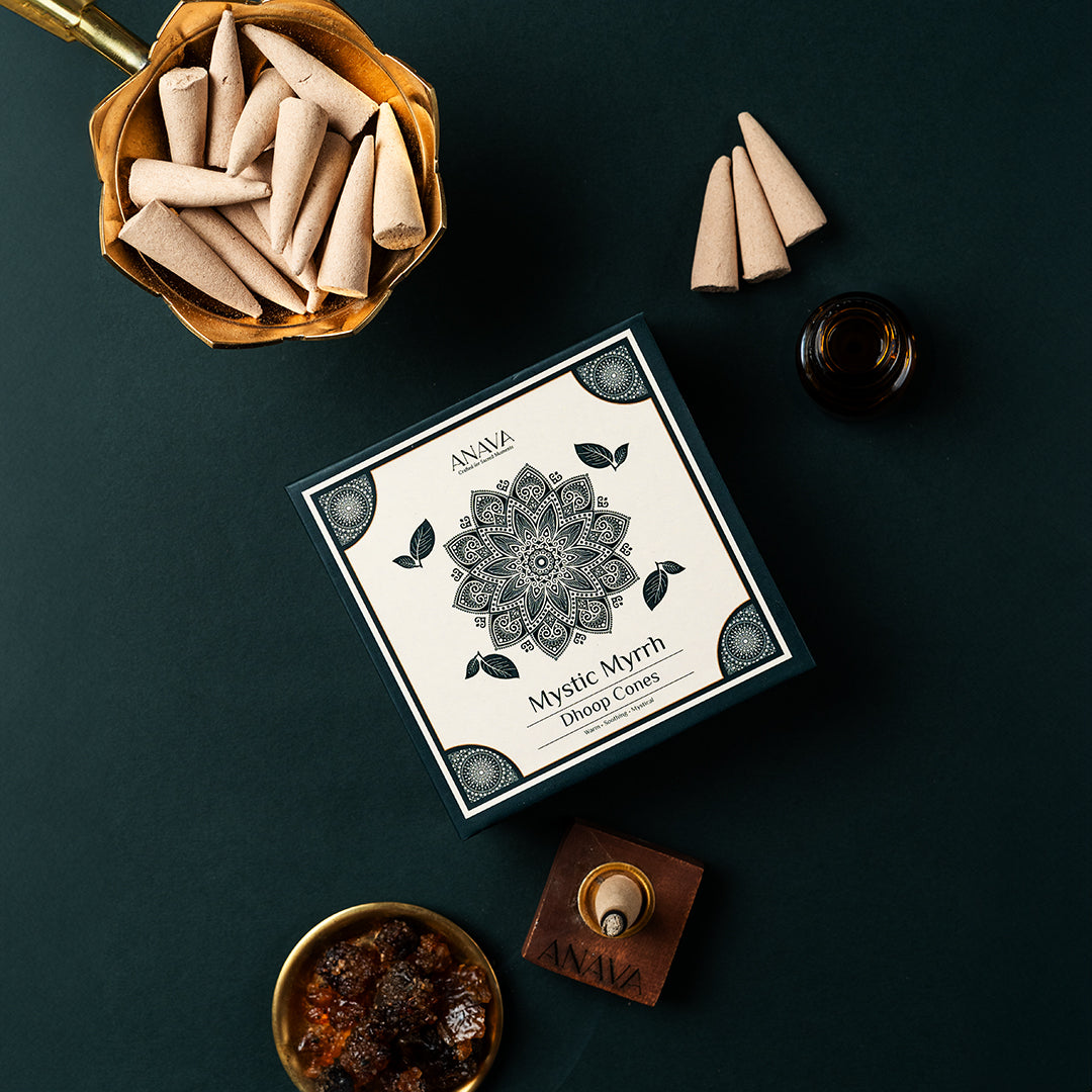 Mystic Myrrh Dhoop Cones – Captivating &amp; soothing Scent