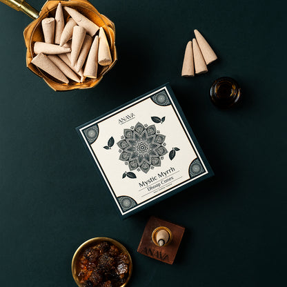 Mystic Myrrh Dhoop Cones – Captivating &amp; soothing Scent