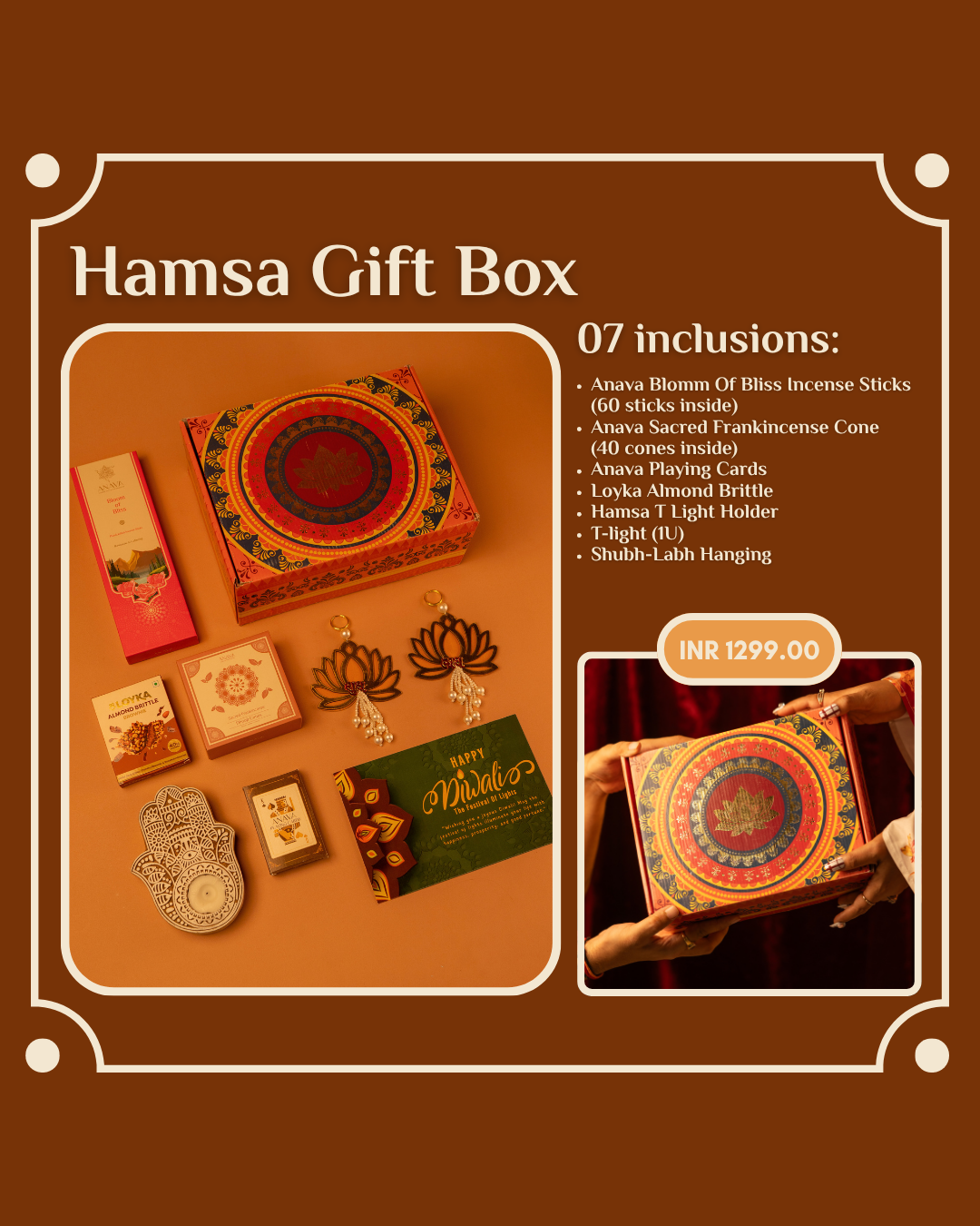 Hamsa Gift Box – Light, Fragrance &amp; Festivity in One