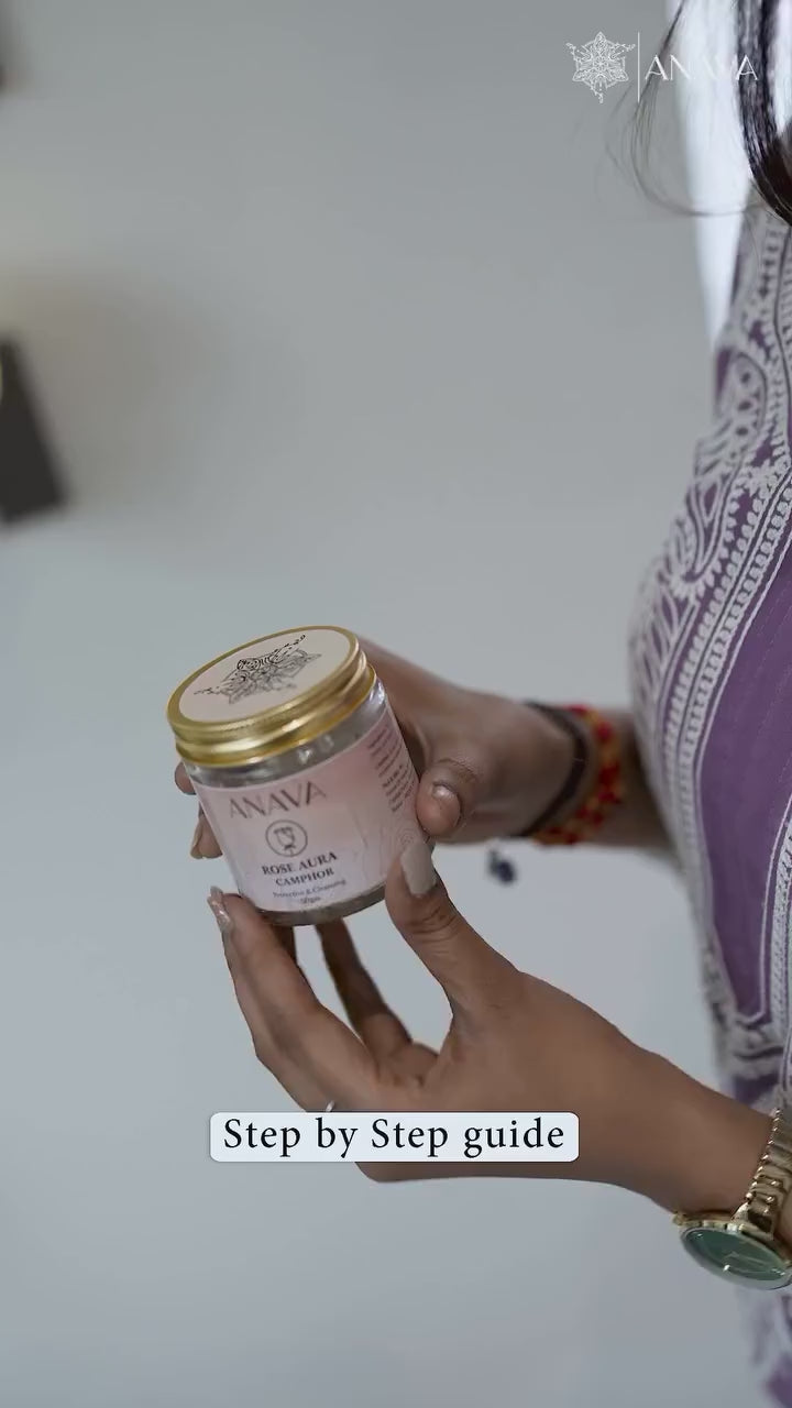 Rose Aura Bhimseni Camphor Blend – 50gm, 100gm