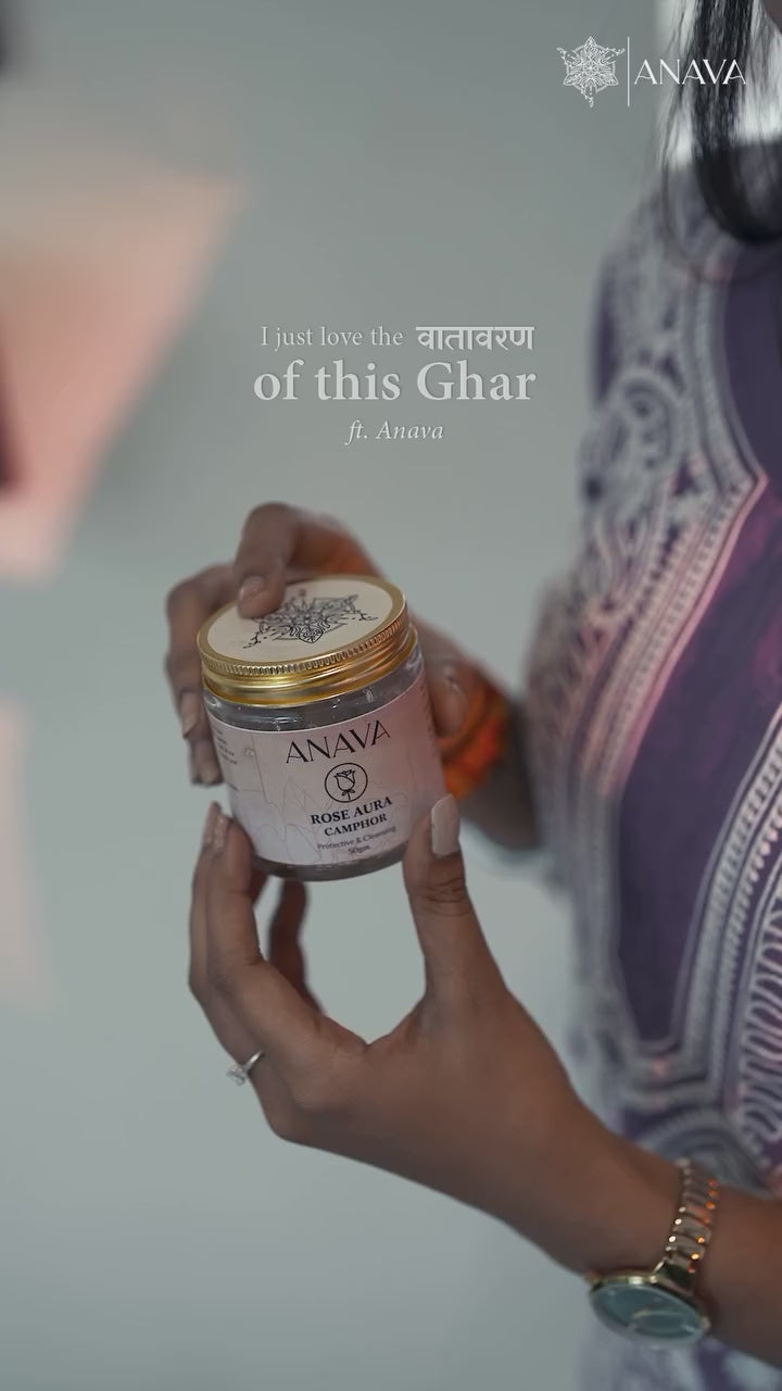 Blissful Aura Diffuser Set- Combo Pack (Ceramic Diffuser + Rose/Sandalwood/Vanilla Camphor Blend-50gm)